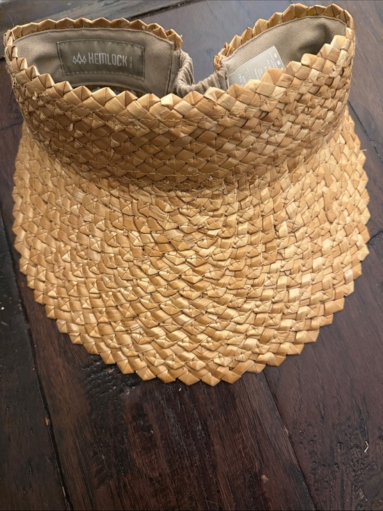 Hemlock Accessories - Hemlock Woven Straw Visor - Tan